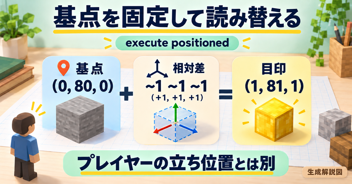 基点を固定して読み替えるを示す説明イメージ