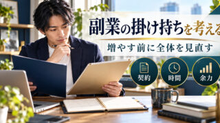 副業の掛け持ちを考える。増やす前に全体を見直す。契約・時間・余力の確認ポイント。