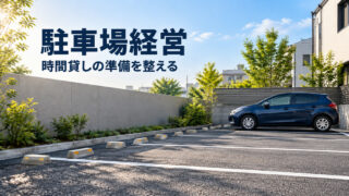 時間貸し駐車場の土地と区画と運営を考える開業準備の表紙