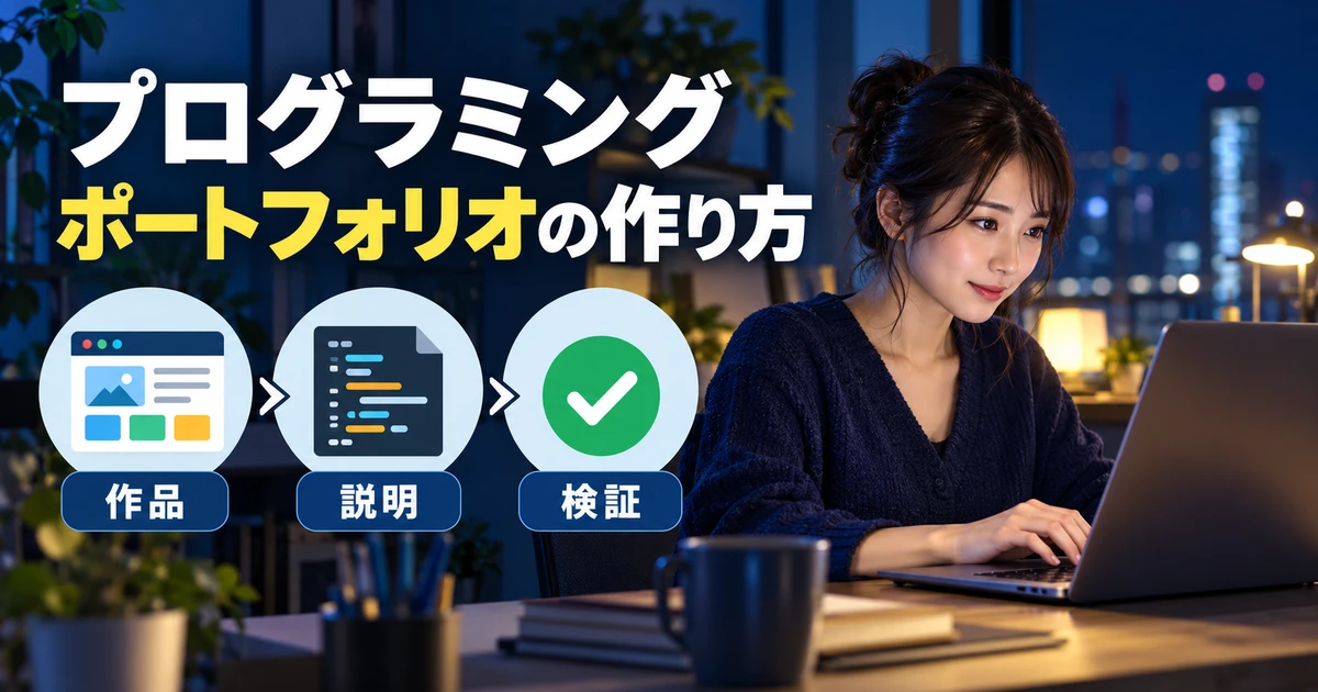 作品・説明・検証をそろえるプログラミングポートフォリオの考え方