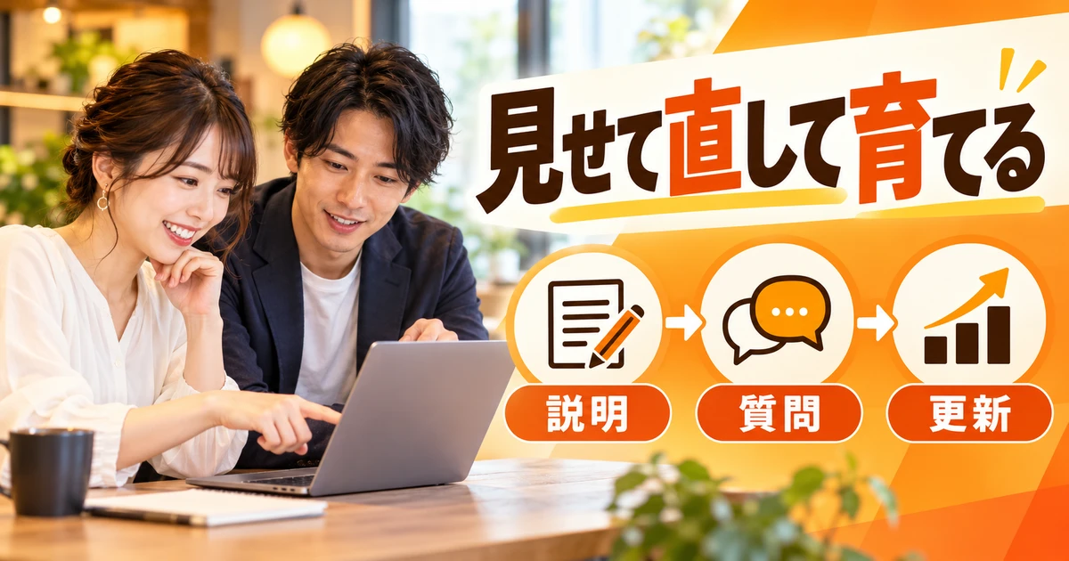説明・質問・更新を通じてポートフォリオを改善する図解