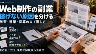 Web制作の提供物・応募の停滞・作業時間を条件と記録から見直す
