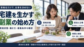 宅建の資格状態・副業での役割・確認体制をそろえる働き方の準備