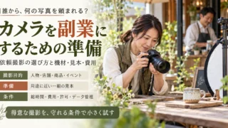 依頼撮影の用途・見本・費用・許可からカメラ副業を準備する