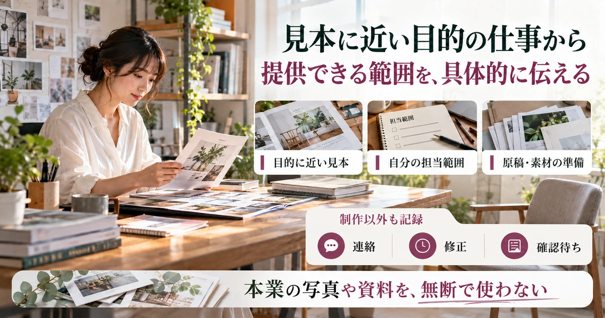 Canva副業で目的に近い見本と担当範囲を伝え制作以外の負担も記録する