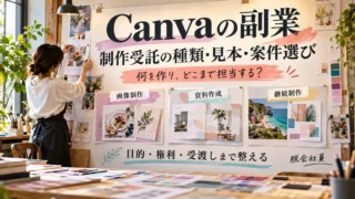 Canvaの副業を画像制作・資料作成・継続制作の担当範囲から考える