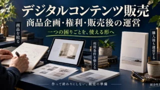 デジタルコンテンツ販売の商品企画・権利・販売後の運営を考える