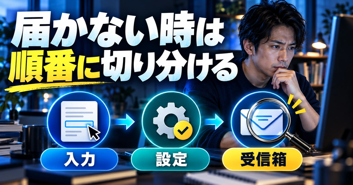 届かない時は。順番に切り分けるを説明する生成イメージ