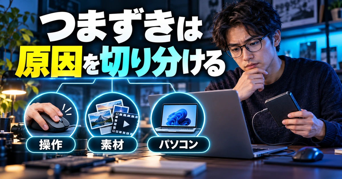 つまずきを切り分けるに関する解説用生成イメージ