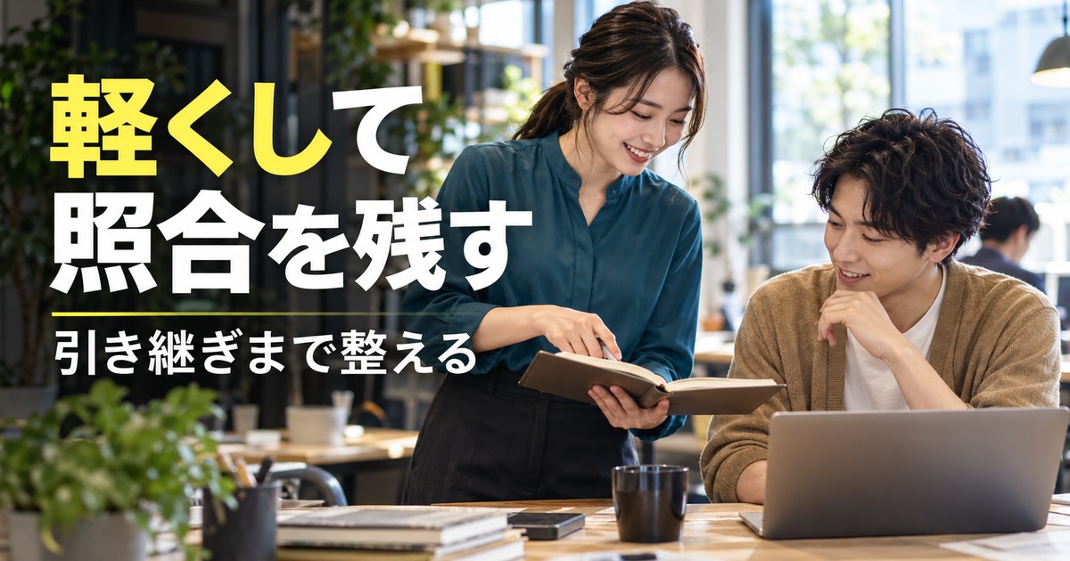 軽くして照合を残す:ファイル間参照を確認する作業の生成イメージ