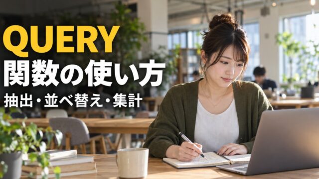 QUERY 関数の使い方：QUERYで結果表を作る作業の生成イメージ