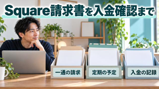 一通の請求、定期の予定、入金の記録を整理するWeb保守の個人事業者