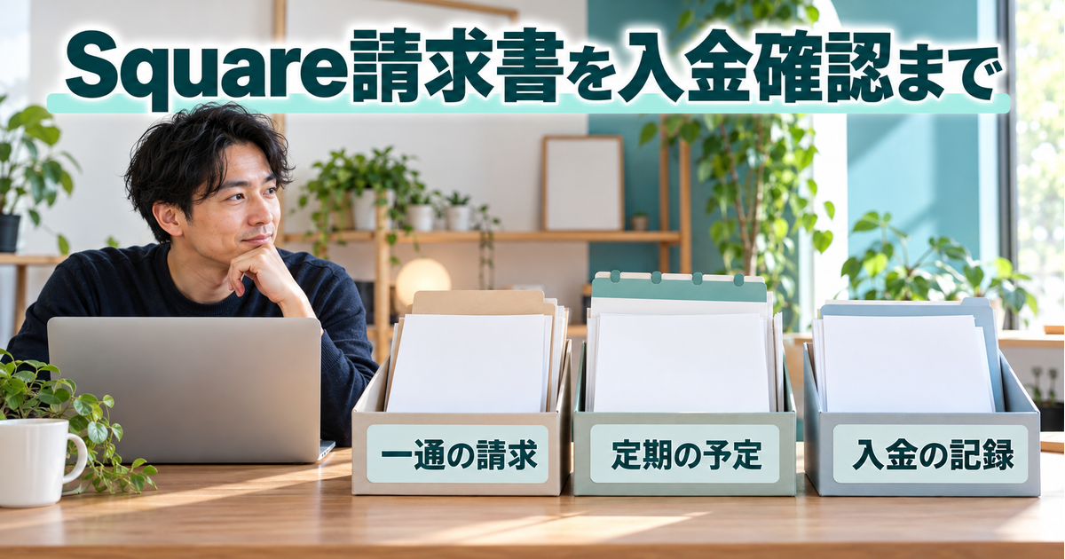 一通の請求、定期の予定、入金の記録を整理するWeb保守の個人事業者