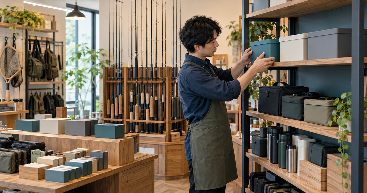 店頭用と取り置き用の商品を分けて保管するイメージ