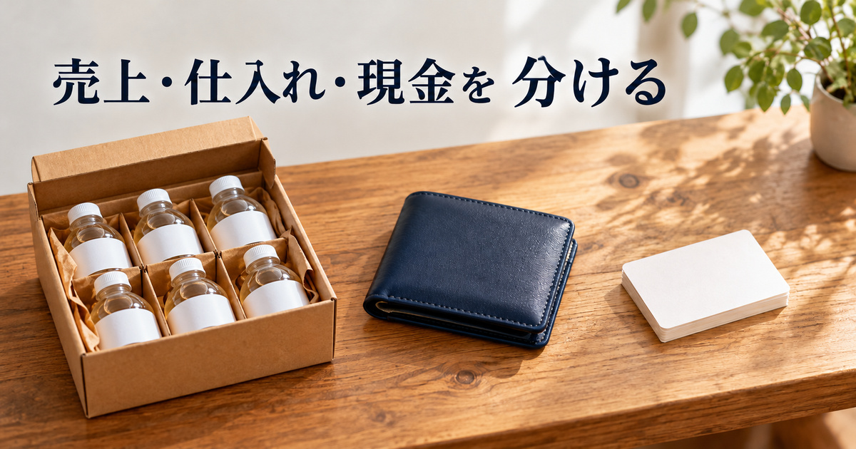 販売する商品と仕入れの支払と手元の現金を分けて考える