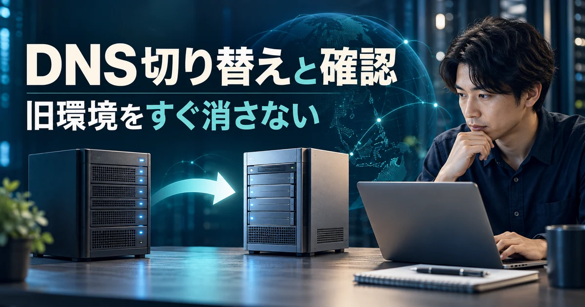 DNS切り替えと旧環境を残した確認